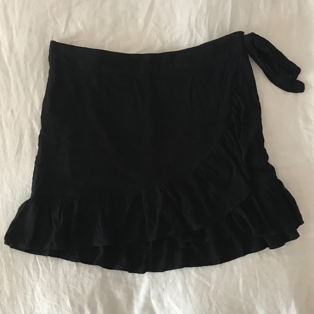 ruffle wrap skirt